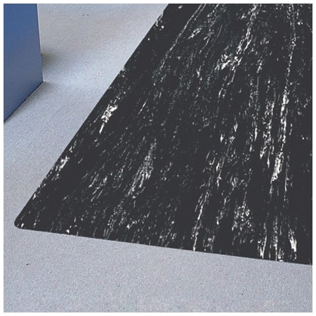 Bsc Preferred 3 x 10' Black Marble Anti-Fatigue Mat BUY00444176